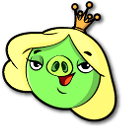 Angry Birds Queen Pig Green Hand Cursor