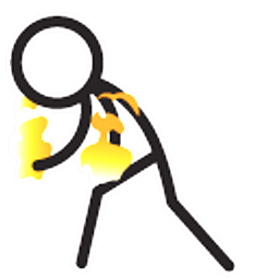 Animator vs. Animation The Chosen One Hand Cursor Black and Orange Hand Cursor