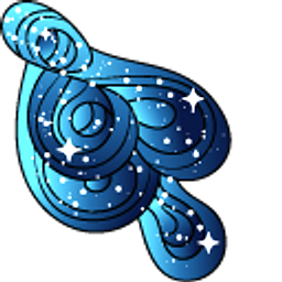 Art Starry Sea Blue Arrow Cursor
