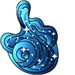 Art Starry Sea Blue Hand Cursor