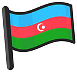 Azerbaijan Flag Hand Cursor