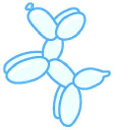 Balloon Dog Blue Arrow Cursor