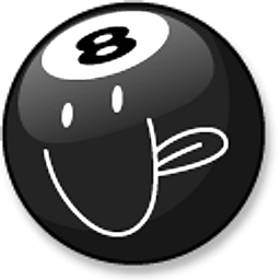 Battle for Dream 8-Ball Black Hand Cursor