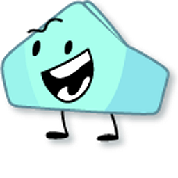 Battle for Dream Island Foldy Green Blue Hand Cursor