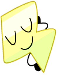 Battle for Dream Island Lightning Yellow Green Arrow Cursor