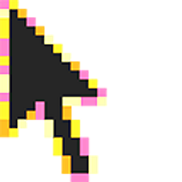 Beach Sunset Pixel Arrow Cursor