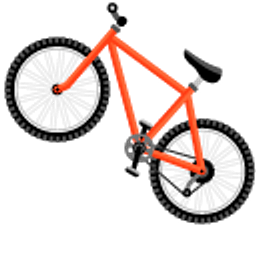 Bicycle and Cycling Helmet Orange Hand Cursor