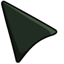 Black Olive Green Arrow Cursor