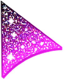 Black Pink Glitter Arrow Cursor