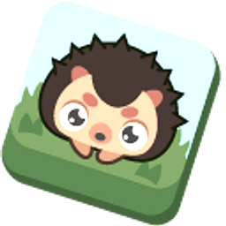Blooket Hedgehog Blue Brown Hand Cursor