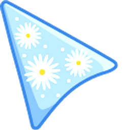 Blue Chamomile Arrow Cursor