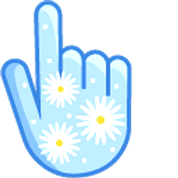 Blue Chamomile Hand Cursor