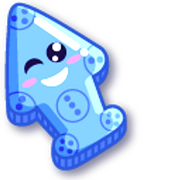 Blue Rocket Smile Blue Arrow Cursor