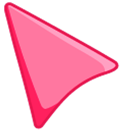 Blush Pink Arrow Cursor