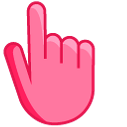 Blush Pink Hand Cursor