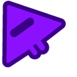 Boom Slingers Illuminati Purple Arrow Cursor