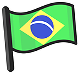 Brazil Flag Hand Cursor
