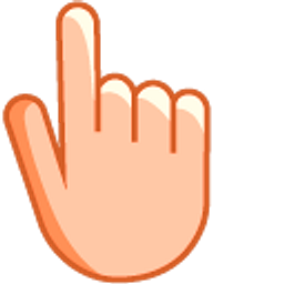 Buff Orange Hand Cursor
