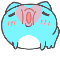 Bugcat Capoo Love Meme Blue Hand Cursor