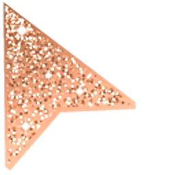 Burnt Sienna Glitter Orange Brown Arrow Cursor