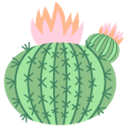 Cactus Flower Green Pink Hand Cursor