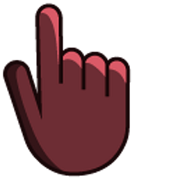 Caput Mortuum Brown Hand Cursor