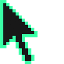 Caribbean Green Pixel Arrow Cursor