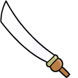 Castle Crashers Saracen Silver White Falchion Arrow Cursor