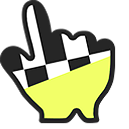 Checkered with Lime Hand Cursor