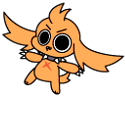 Chikn Nuggit Spicy Nuggit and Collar Orange Hand Cursor