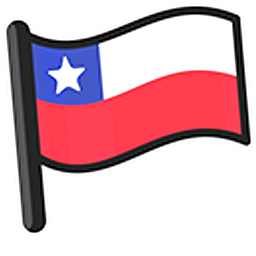 Chile Flag Hand Cursor