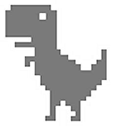 Chrome Dino T-Rex Arrow Cursor