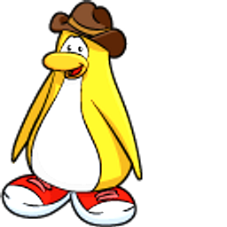 Club Penguin Franky and Guitar Yellow Hand Cursor