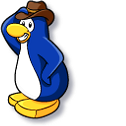 Club Penguin G Billy and Drumsticks Blue Hand Cursor