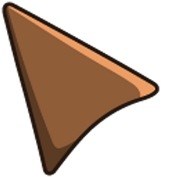 Coffee Brown Arrow Cursor
