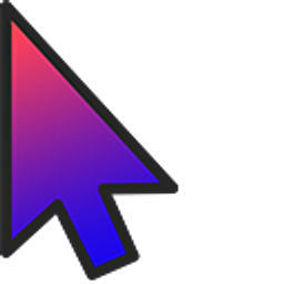 Cold Evening Gradient Arrow Cursor