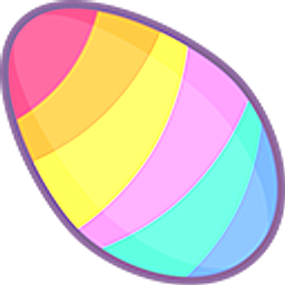 Colorful Easter Egg and Bunny Arrow Cursor