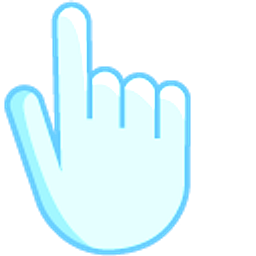 Columbia Blue Hand Cursor