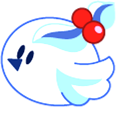 Cookie Run Blue Slushy Cookie and Icy Birdie Arrow Cursor