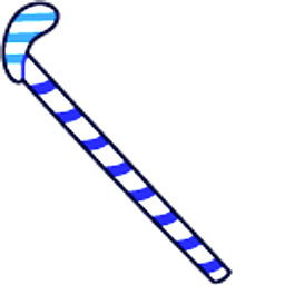 Cookie Run Ice Candy Cookie and Ice Hockey Stick Blue Arrow Cursor