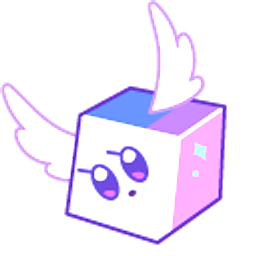 Cookie Run Sugar Swan Cookie and Cherub Purple Arrow Cursor