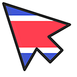 Costa Rica Flag Arrow Cursor