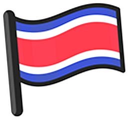 Costa Rica Flag Hand Cursor