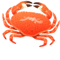 Crab Red Hand Cursor