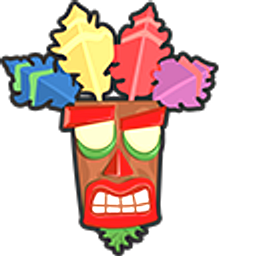 Crash Bandicoot and Aku Aku Mask Hand Cursor