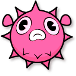 Cuphead Orange and Pink Pufferfish Hand Cursor