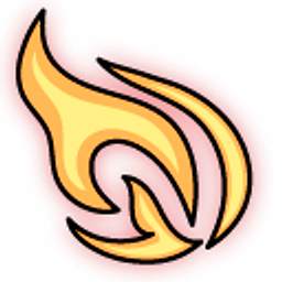 Cuphead Pyro Head Orange Arrow Cursor