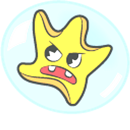 Cuphead Yellow and Pink Bubble Stars Yellow Hand Cursor