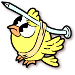 Cuphead Yellow and Pink Nail Birds Arrow Cursor