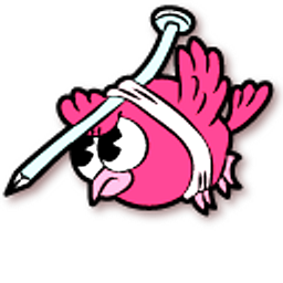 Cuphead Yellow and Pink Nail Birds Hand Cursor